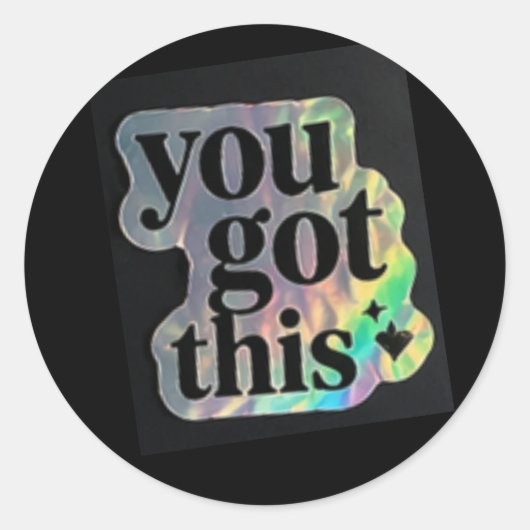 You got this sticker ラウンドシール (正面)