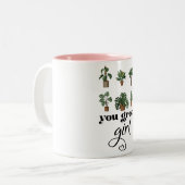 You Grow Girl おもしろい plante lovers ツートーンマグカップ (正面左)