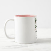 You Grow Girl おもしろい plante lovers ツートーンマグカップ (左)