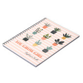 You Grow Girl – かわいいフェミニン植物やる気を起こさせる ノートブック (左側)