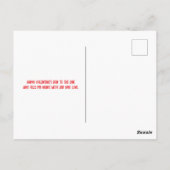 You Guac私の世界アボカドおもしろいバレンタインデー ポストカード (裏面)