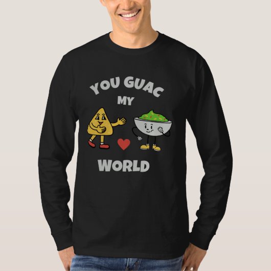 You Guac My World Valentines Day Avocado Pun Love  Tシャツ (正面)