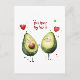 You Guac My World Valentine's Day Kid Friendly ポストカード