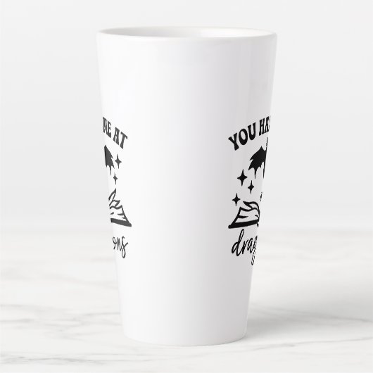 You Had Me at Dragons カフェラテマグ (正面)