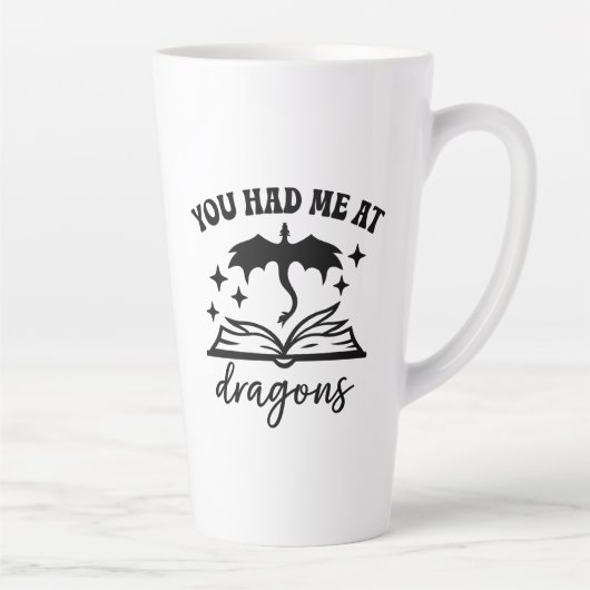 You Had Me at Dragons カフェラテマグ (右)