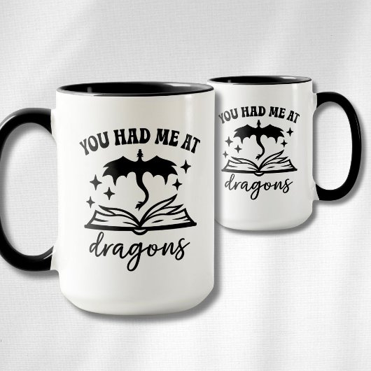 You Had Me at Dragons マグカップ
