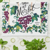 You Had Me At Merlot Custom Wine キッチンタオル (折り畳み)