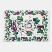 You Had Me At Merlot Custom Wine キッチンタオル (横)