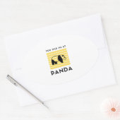 You had me at panda 楕円形シール (封筒)