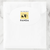 You had me at panda 楕円形シール (バッグ)