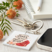 You Had the Power All Along Inspirational Quote キーホルダー (正面右)