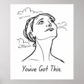 You Have 得 This - Minimalist Motivation ポスター (正面)