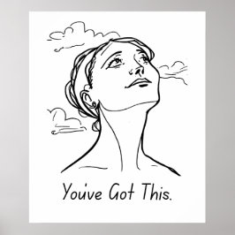 You Have 得 This - Minimalist Motivation ポスター