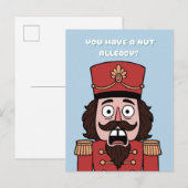 You Have a nut Allergy? Christmas インビテーションポストカード (正面/裏面)