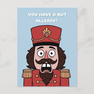 You Have a nut Allergy? Christmas インビテーションポストカード