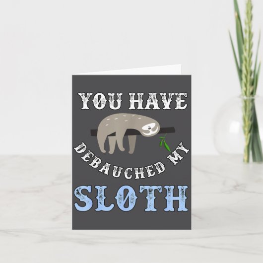 You Have Debauched My Sloth Funny Aubad Maturin Qu カード (正面)