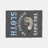 You Have Debauched My Sloth Funny Aubad Maturin Qu フリースブランケット (正面(横))