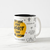 You Have More Impact Than You Know Mug  ツートーンマグカップ (正面右)