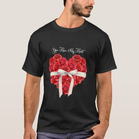 You Have My Heart Red Valentines Day Tシャツ (正面)