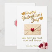 You Have My Heart Valentine Card シーズンカード (正面/裏面)