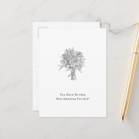 You Have No Idea How Amazing You Are Card ポストカード (正面/裏面インサイチュ)