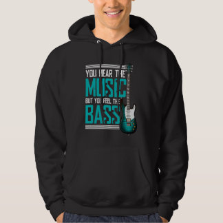 You hear the music but you feel the bass パーカ