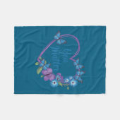 You Heart Suicide Prevention Awareness  フリースブランケット (正面(横))