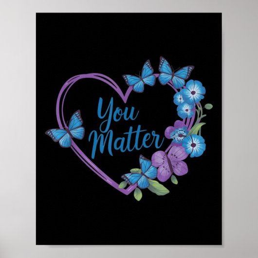 You Heart Suicide Prevention Awareness  ポスター (正面)