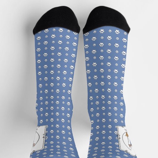 YOU Heel - Dog Obedience Training Biting Funny ソックス (上部)