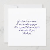 You helped me so much. Thank You Card サンキューカード (裏面)