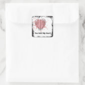 You Hold My Heart スクエアシール (バッグ)