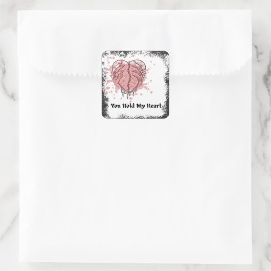 You Hold My Heart スクエアシール (バッグ)