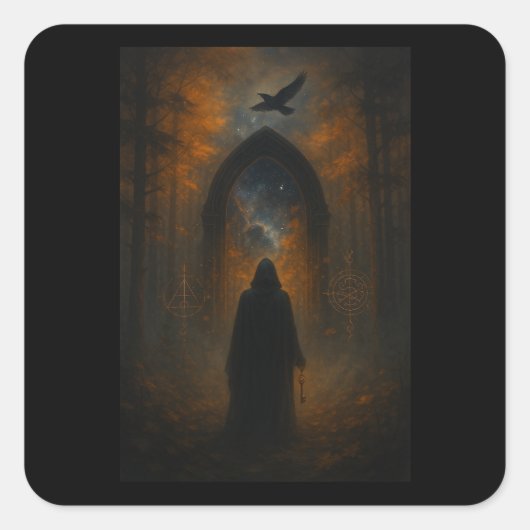 You Hold the Key to Your Desired Reality  スクエアシール (正面)