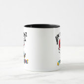 You Inc Rizz my Heartbeat - Cute skateboard heart マグカップ (中央)