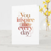 You Inspire Me Every Day カード (黄色い花)
