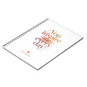 You Inspire Me Every Day Personalized Name ノートブック (左側)