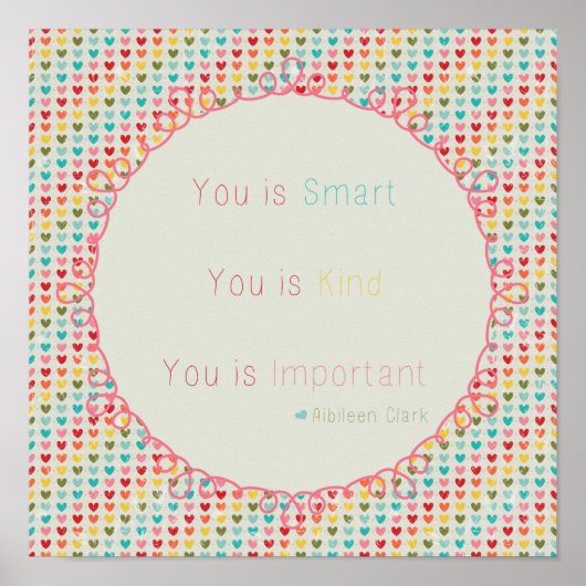 You is Smart, You in Kind, You is Important ポスター (正面)