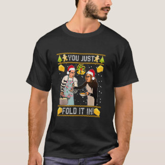 You Just Fold It In Christmas Xmas Pajamas Christm Tシャツ