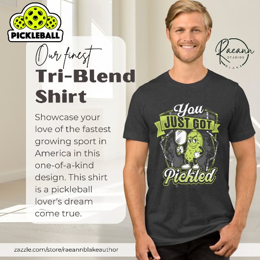 "You Just Got Pickled" Pickleball Unisex  トライブレンドＴシャツ