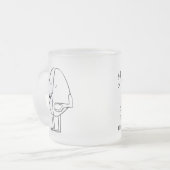 You keep me grounded フロストグラスマグカップ (正面左)