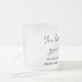 You keep me grounded フロストグラスマグカップ (中央)