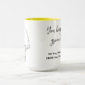 You keep me grounded マグカップ (中央)