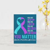 You Kindness Be Kind Suicide Prevention Awareness  カード (黄色い花)