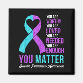 You Kindness Be Kind Suicide Prevention Awareness  マグネット (正面)