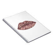 "You Kiss by the Book" R+J quote ノートブック (右側)