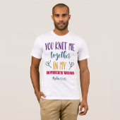 You Knit Me Together Psalm 139:13 Creation Tee Tシャツ (正面フル)