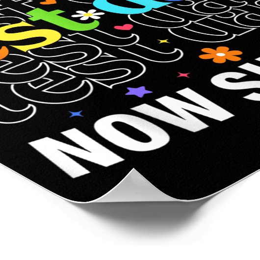 You Know It Now Show It Funny Test Day Motivationa ポスター (角)