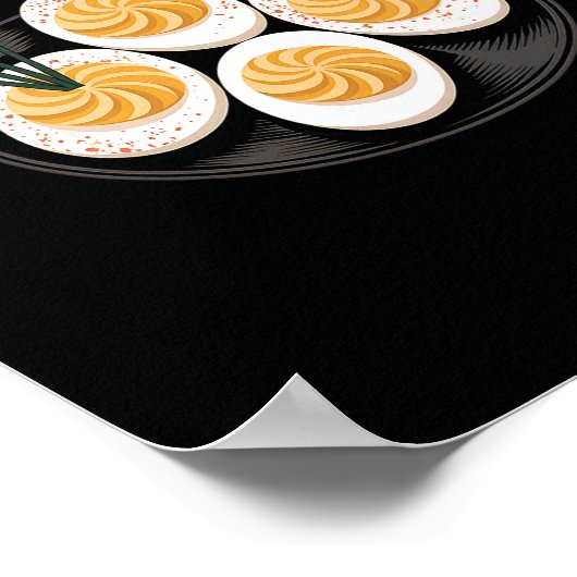 You Know Why I'm Here Funny Deviled Egg Thanksgivi ポスター (角)