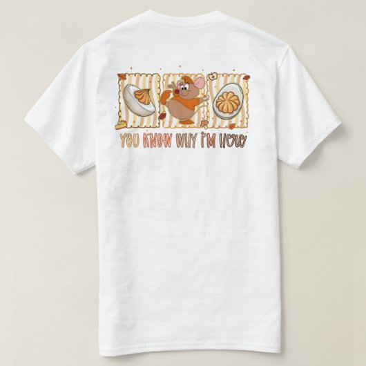 You Know Why I'm Here, Funny Thanksgiving Mouse Tシャツ (デザイン裏面)