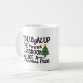You Light Up the Classroom Like a Christmas Tree コーヒーマグカップ (正面左)